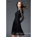 Fashion Vestidos De Fiesta Pink Lace Woman Dress